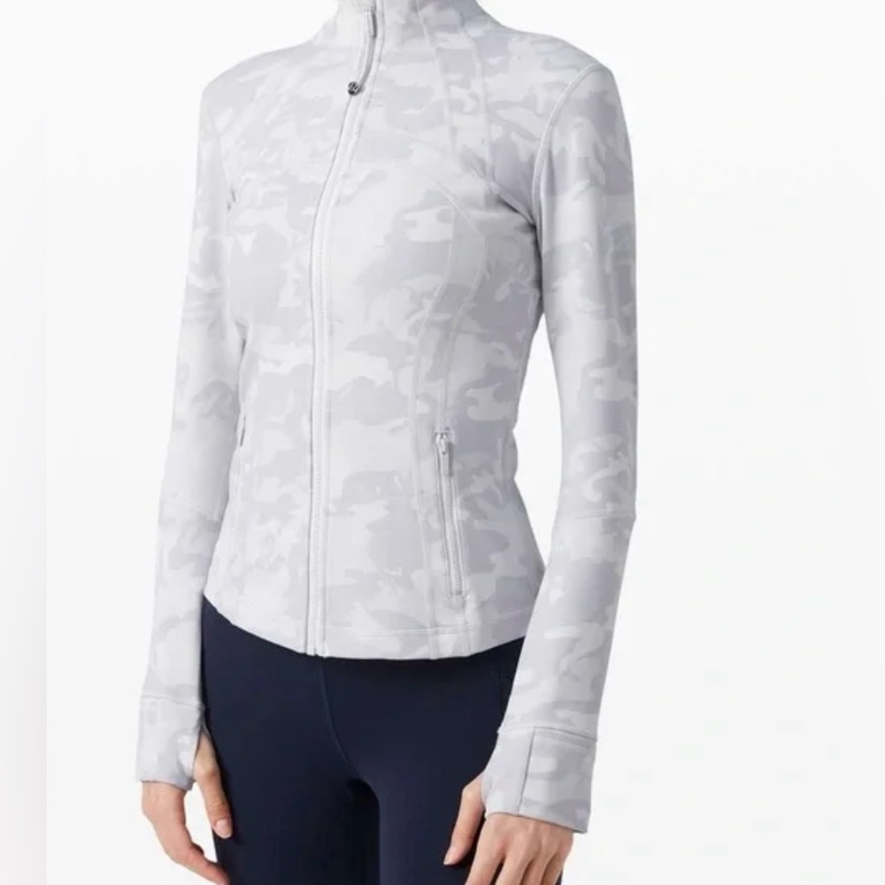 Lululemon Define Jacket, Incognito Camo Gray White Size 8